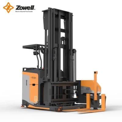 Factory 1.2t Standing-Operated Pallet Stacker Vna Lift Narrow Aisle Forklift Trucks Truck Vda12