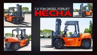 Heavy 7 Ton Forklift Diesel Engine Lift Turck