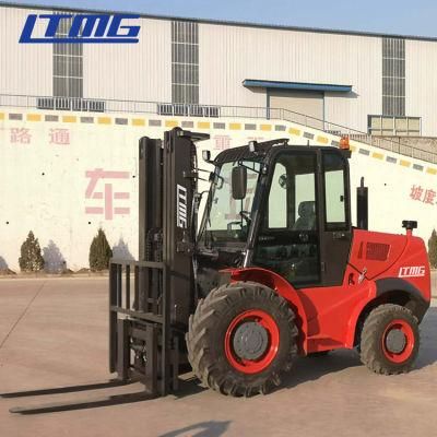 5t Rough Terrain Trucks Forklift 2WD/4WD with Triplex Mast