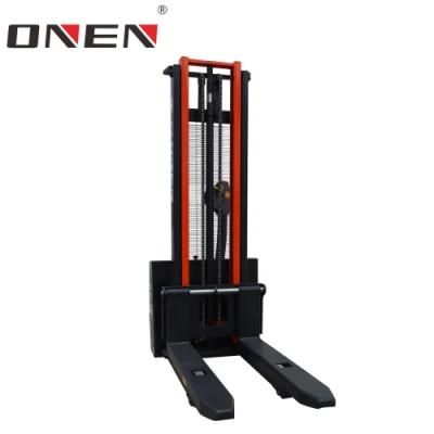 Senior High Strength 1000kg Warehouse Walking Electric Pallet Stacker Forklift