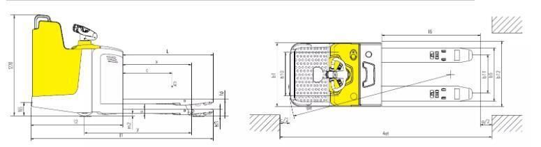 2000kg Electric Pallet Truck Ce, ISO9001