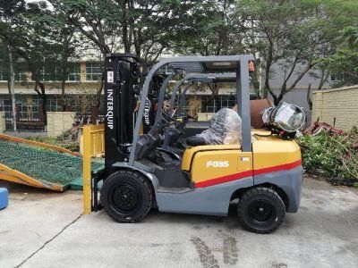 Four Wheels 3.5 Ton LPG/Gasoline/Gas/Petrol Forklift
