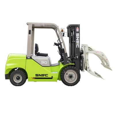 Quality 3 Ton Diesel Forklift with Paper Roll Clamp