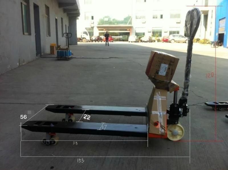 2ton 2000kg Hydraulic Hand Manual Pallet Truck with Weighting Balance