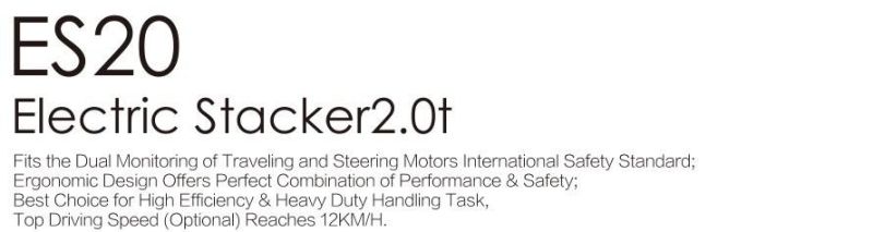 2t Full Electric Stacker Made in Jeakue