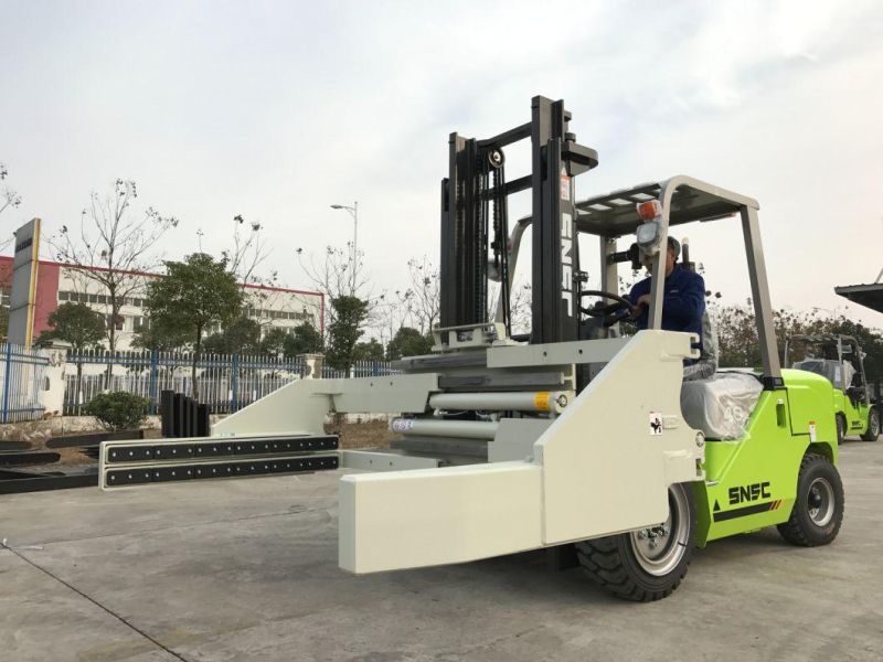 4ton Carretilla Elevadora Diesel Gas Proapne Forklift Montacargas Paper Roll Clamp