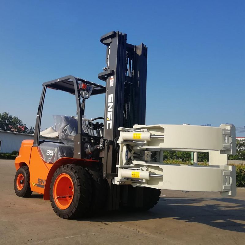 New 3 Ton 3.5 Ton Lift Truck Diesel Oil Forklift 6 M 7mt with Japan Engine