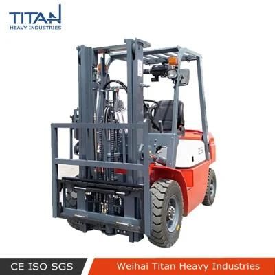 Titan Brand Forklift 2.5ton New Diesel Forklift with Pneumatic Tire