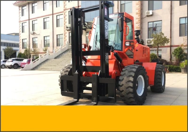 4 Wheel Drive Diesel Engine 4 Ton All Rough Terrain Forklift