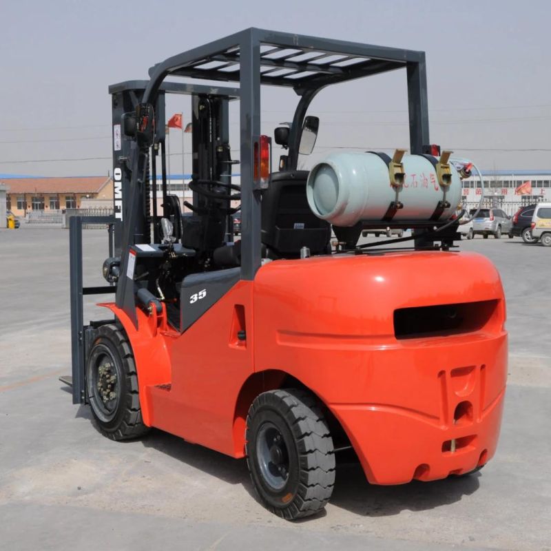 Gasoline&LPG Cushion-Tire with Nissan Gasoline Engine 2/2.5/3/3.5/4/5/7ton Forklift 3m 3.5m 4m 4.5m 5m 5.5m 6m Mast