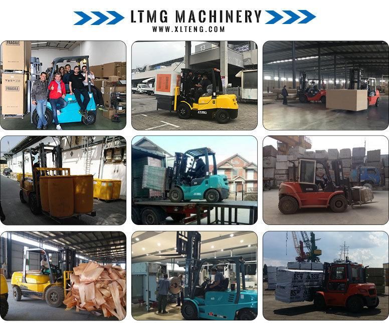 Ltmg 3ton 3.5ton 4ton 5ton 6ton 7ton 10ton 12ton 15ton 20ton Rough Terrain Forklift with Closed Cabin, AC and OPS Seat All Terrain Forklift for Sale