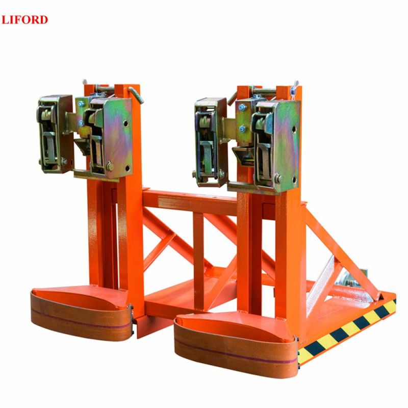 Fork Truck Drum Grabber, 360kg*2. Capacity, 2 Drum, Double Heads