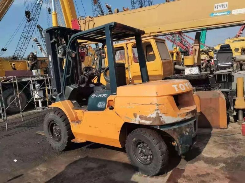 Toyota 5t 8fd50n Second Hand Forklift 5t Toyota 7fd50n 8fd50n Used Forklift Handling Machinery Equipment Diesel Forklift