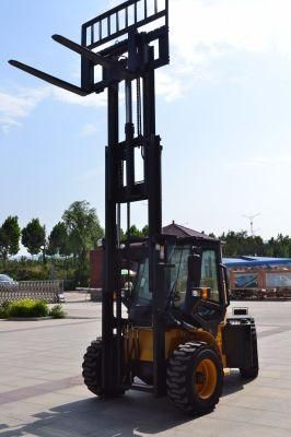 Welift 3.5t 4WD Rough Terrain Forklift Manufactory Lifting Height 6m
