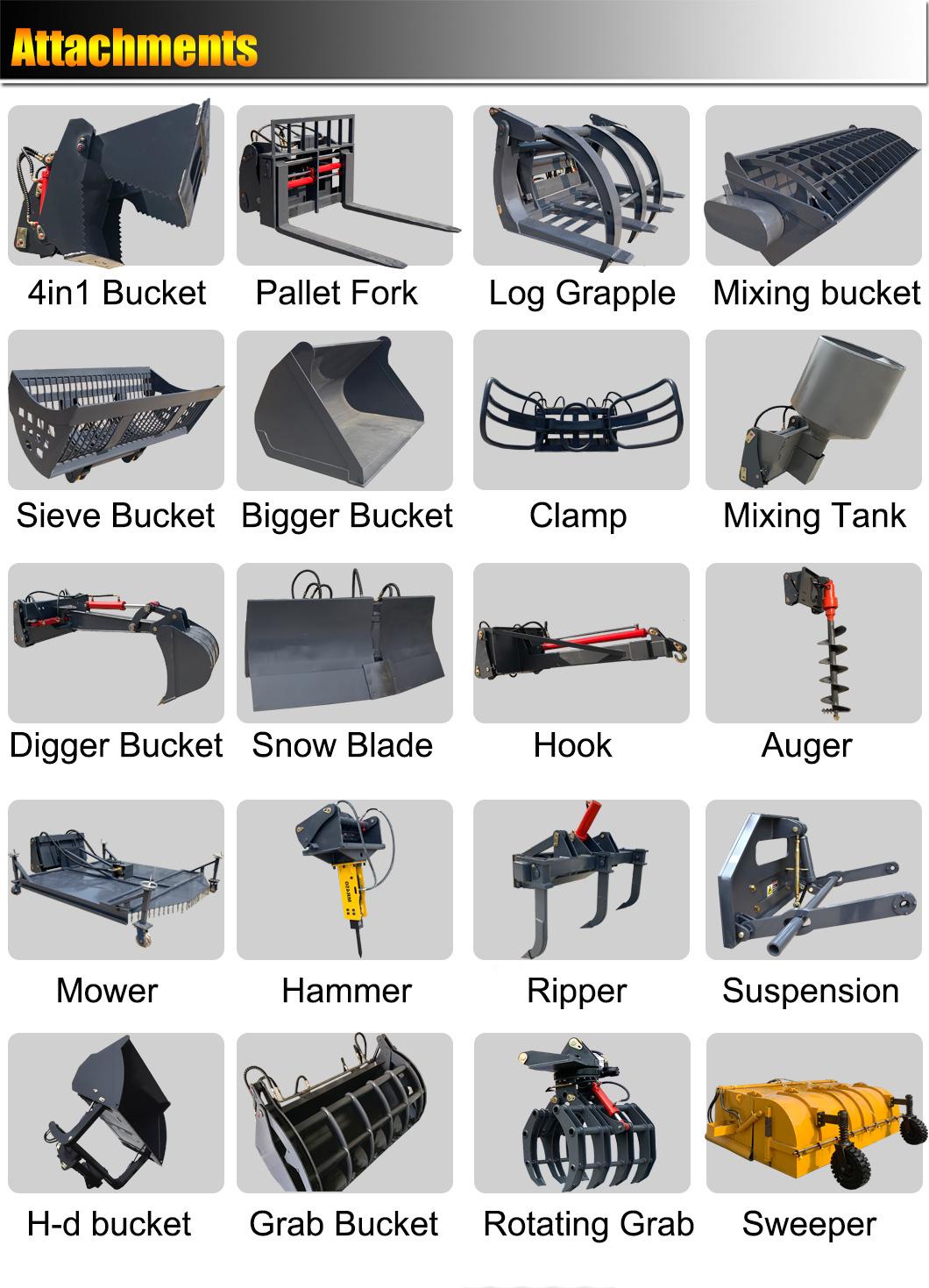 Four-Wheel Drive Forklift Truck Fork Lift Construction Rough Terrain Forklift
