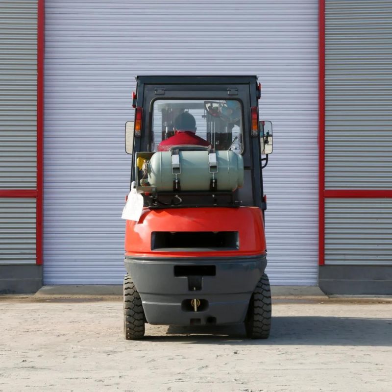 2.5 Ton 2.5 T 2500kg Counterbalanced Cushion Tire Gasoline and LPG Dual Fuel 2.5t 2.5ton Gasoline Forklift Trucks Toyota 7 Model Ce ISO 1.5-3.5ton