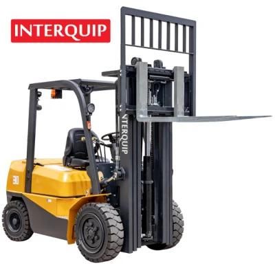 Interquip Counterbalanced 4.2 Tons Diesel Forklift Truck with Xinchai/Isuzu/Mitsubishi Engine