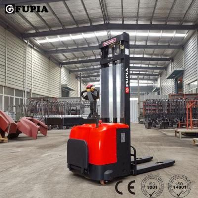 CE Certified Walk Behind Battery Forklift 1.5-2 Ton Lift Height 5000mm Electric Stacker