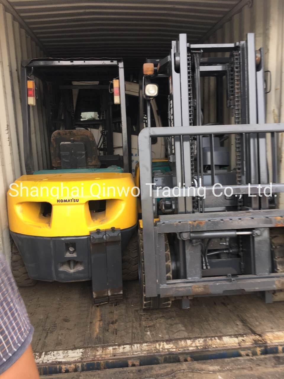 7FDA50 Model 5ton 3stage Mast Solid Tyres Used Toyota Diesel Forklift with Side Shift for Sale