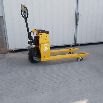 Jiangmen Electric Manual High Hand Hydrulic Stracker Pallet Fork Lift