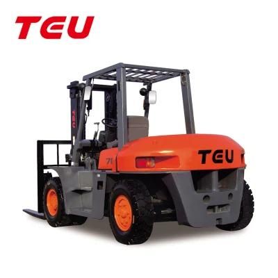 China Teu 7t Diesel Automatic Hydraulic Transmission Forklift