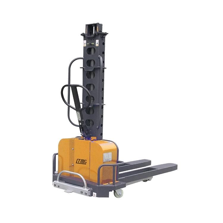 Ltmg Portable Forklift 500kg 700kg 1000kg Self Loading Forklift Pallet Stacker with 800m-1600mm Lifting Height