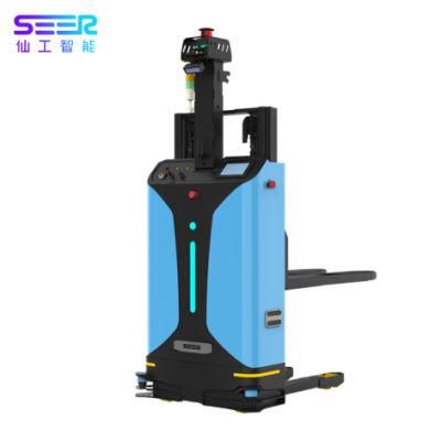 Electromagnetic Brake Laser Slam Automatic Navigation, Walking Driving New Automated Forklifts Factory