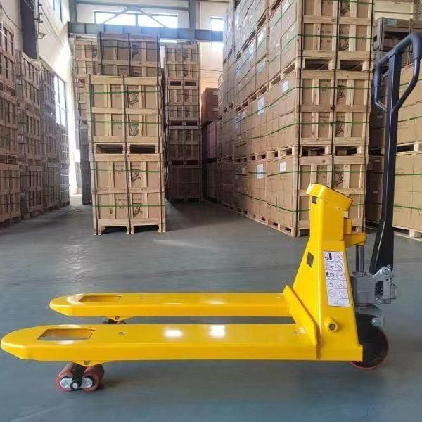 High Accuracy Hydraulic Manual Forklift 2000kg Cheap Hand Pallet Scale Truck