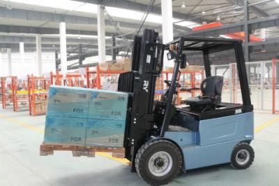 4-Wheel 3.0t Electric Forklift with Germany Hawker Battery