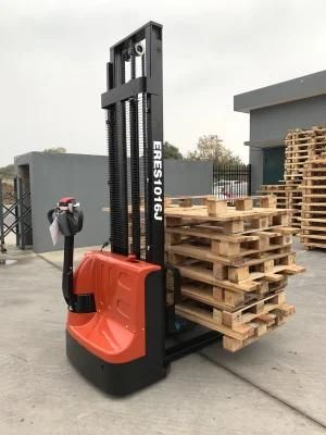 China Supplier Everun ERES1016J 1ton Smart Convenient Portable Pallet Stacker for Sale