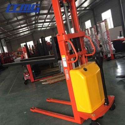 High Quality Ltmg Semi-Electric Half-Electric Semi 2ton Small Electric Pallet Truck Stacker