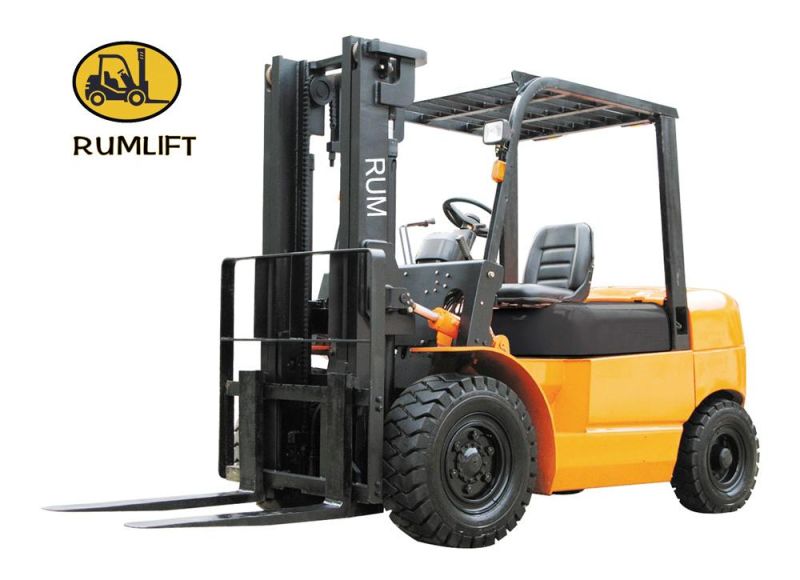 4 Ton Diesel Forklift with Double Mast Forklift Made in China