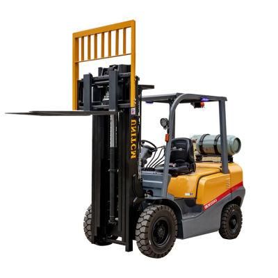 New Brand Forklift 3t Liquefied Petroleum Gas Gasoline Forklift Dual Fuel 3000kg Capacity Forklift