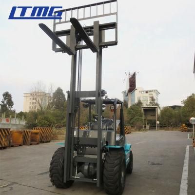 3 Ton 2 Wd Small Rough Terrain Forklift for Outside Condition