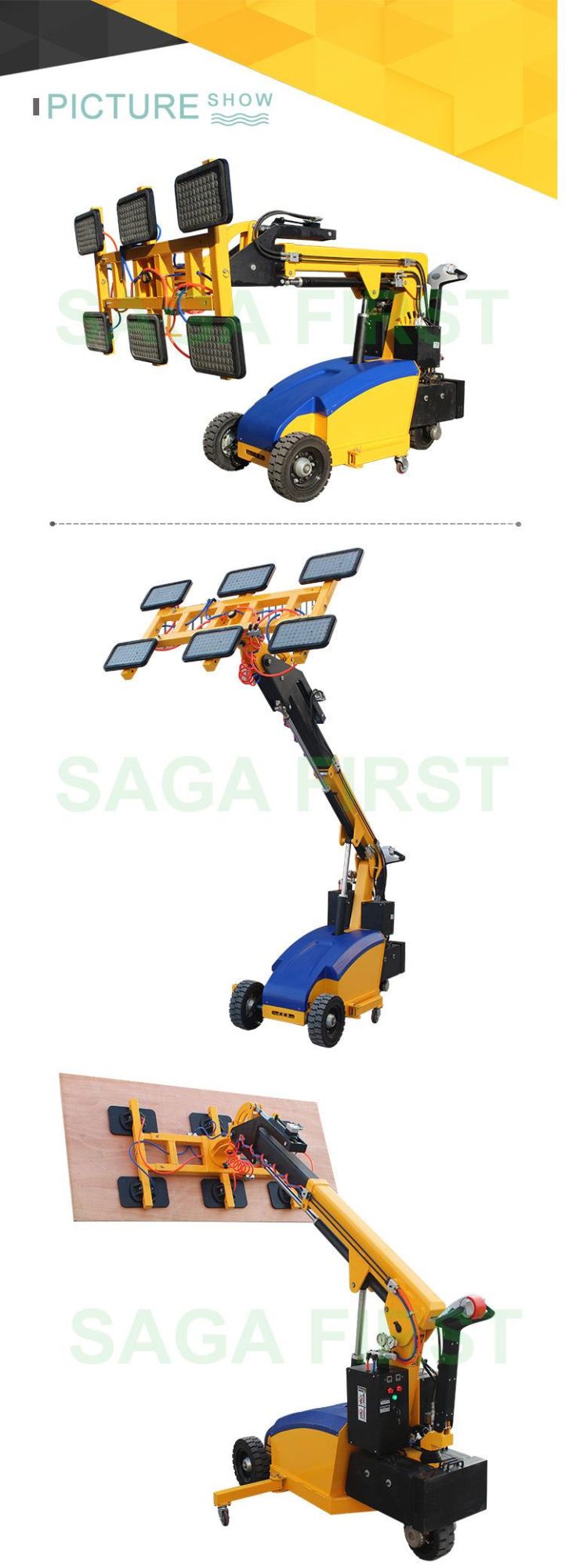 400kg Load Glass Suction Crane for Loading Glass Vacuum Lifter
