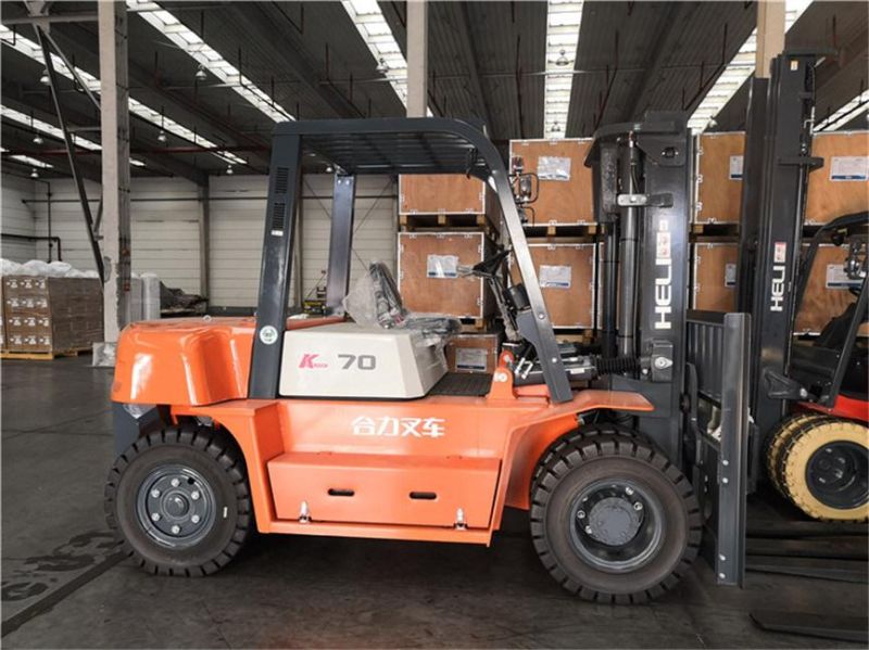 China Top Brand Heli Cpcd80 8 Ton Diesel Container Fork Lift Truck Forklift with Side Shifter