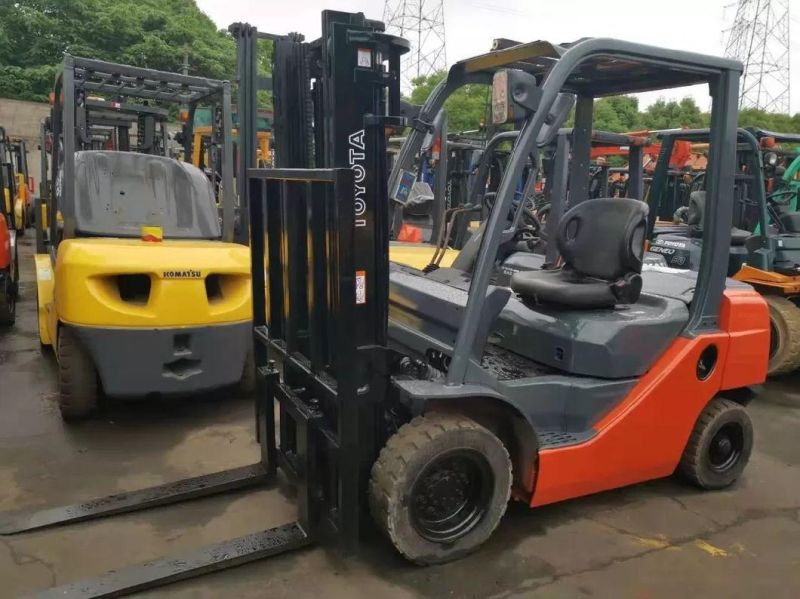 1.5t Used Toyota 7fd25n Japan Gasoline Forklift 1dz-II Engine Natural Gas Toyota 8fd15 Used All Terrain Forklift