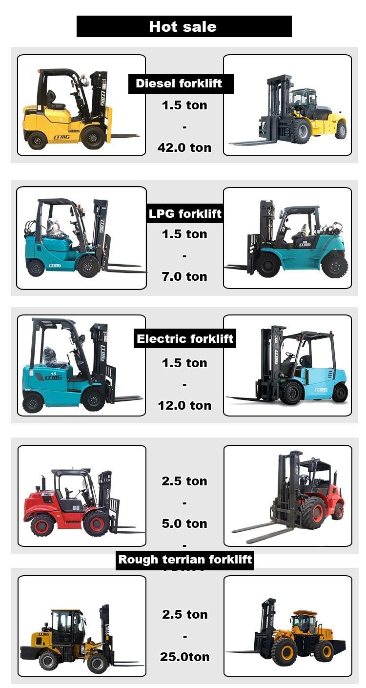 Ltmg 2 Ton 3 Ton 5 Ton Diesel Forklift Truck with Japan Engnie in Warehouse