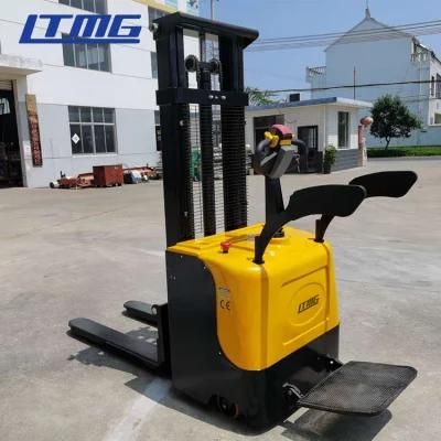 Power Pallet Stacker Forklift 2 Ton Standing Electric Stacker for Sale