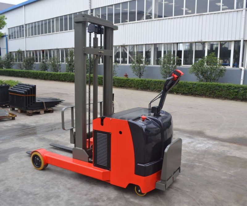 Mast Forward 1.5t Electric Reach Stacker Truck Use Into Container