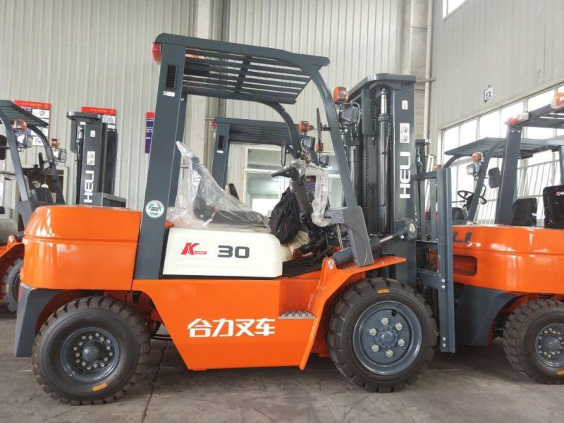 China EXW Price Heli Lonking Huahe Hangcha JAC Zoomlion 3ton 4ton 3m 4m 4.7m 5m Diesel Forklift (CPCD30)