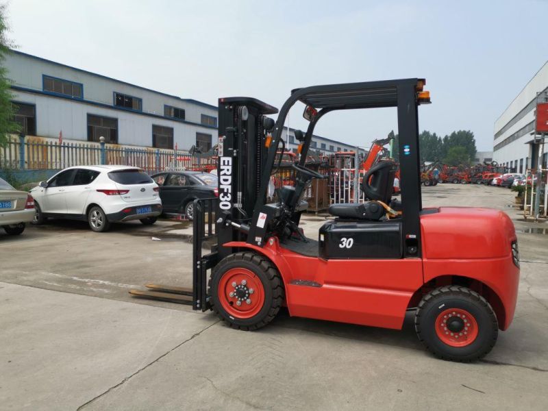 Everun Erdf30 Small Diesel Forklift Warehouse Mini Telescopic Forklift with CE Made in China