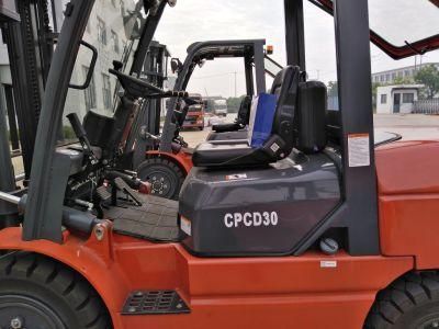 China Forklift Gp High Quality 3ton Lift Height 3m with Cab Diesel Forklift Truck
