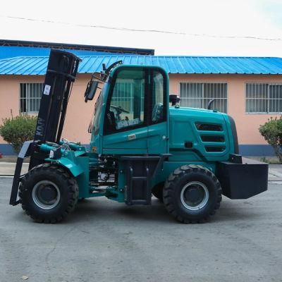 Forklift off Road 4WD 4X4 Diesel Forklift Truck Price All Rough Terrain Forklift