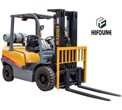 Japanese Engine Nissan K25 3 Ton Montacarga LPG Gas Gasoline Forklift