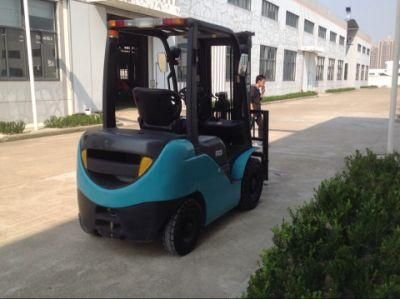 4-Wheel Electric Forklift Truck 2500kg Domestic Engine Inlet Battery