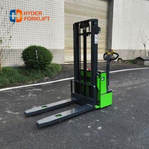 High Lift Walkie 1 Tons Fully Electric Powered Pallet Stacker