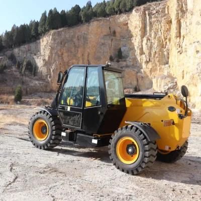 Construction Machinery 4X4 Telehandler 3.5ton 6.5m 4WD Telescopic Forklift