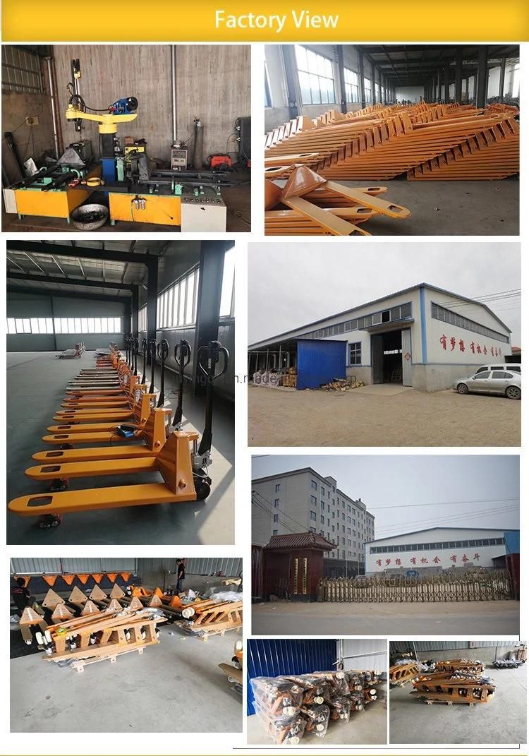 Hot Sale 2000kg 2500kg 3000kg 2 Ton 2.5ton 3 Ton Nylon Wheel Casting Pump Manual Forklit Hand Pallet Truck for Material Handling