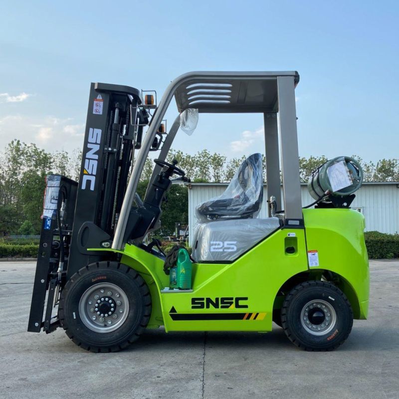 Gas Forklift 2.5 Ton 3 Ton LPG Propane Montacargas Grua Horquilla with Paper Roll Clamp